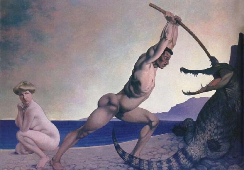 Felix Vallotton Perseus Slays the Dragon oil painting picture